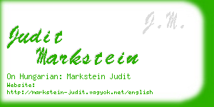 judit markstein business card